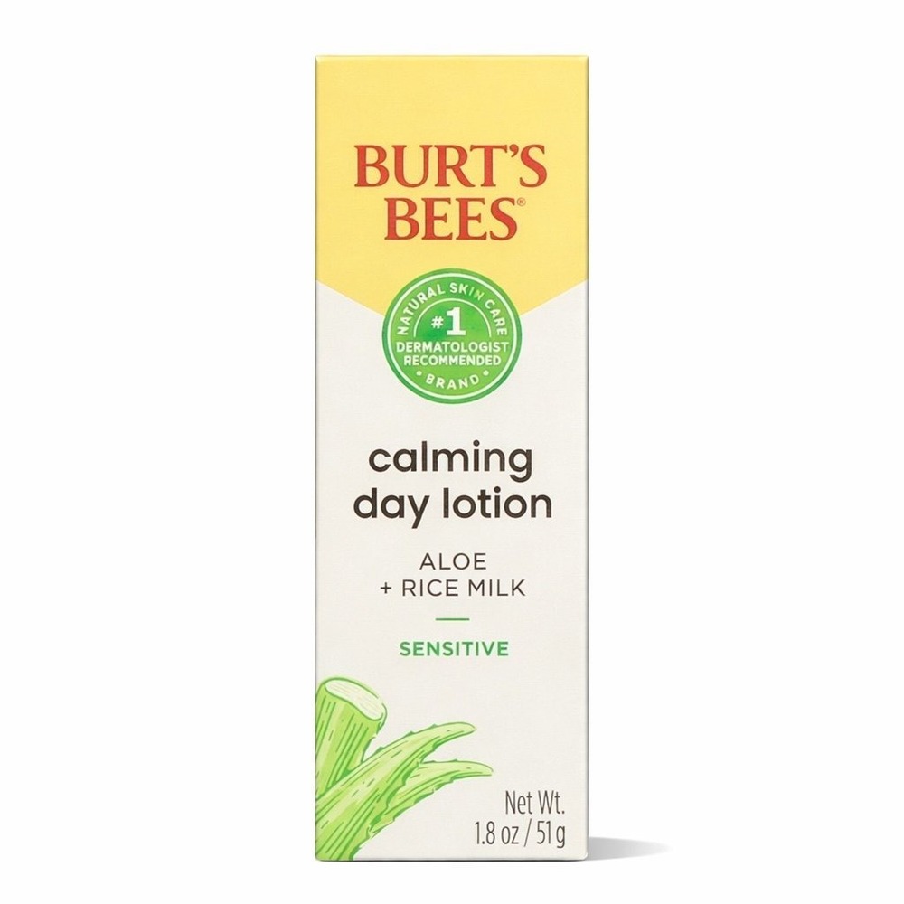 Burt's Bees - Calming Day Lotion (1.8 oz) - Aloe Rice Milk Moisturizer